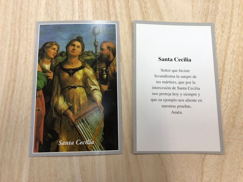 Estampa Santa Cecilia